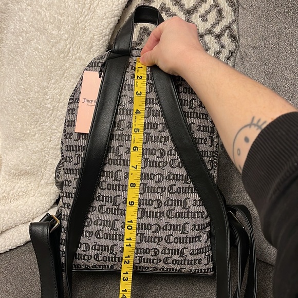 Juicy Couture Goth Black Heart Backpack Purse - Picture 10 of 11